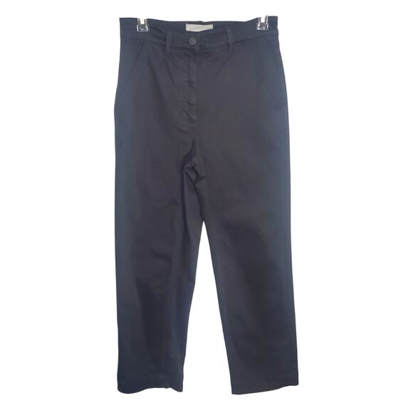 Everlane Cropped Straight Regular Jeans Black Women's Size 2 Natural Cotton - Picture 3 of 16